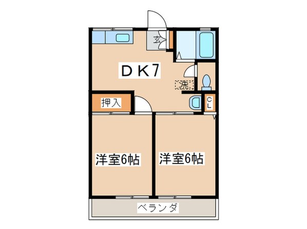 ドミ－ルかしわ台の物件間取画像